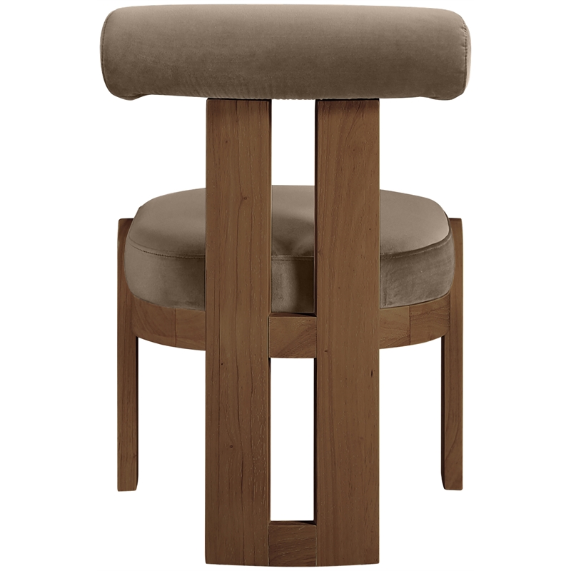Meridian Furniture Arienzo Taupe Velvet Upholstered Dining Chair (Set of 2)