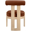 Meridian Furniture Arienzo Cognac Velvet Upholstered Dining Chair (Set of 2)