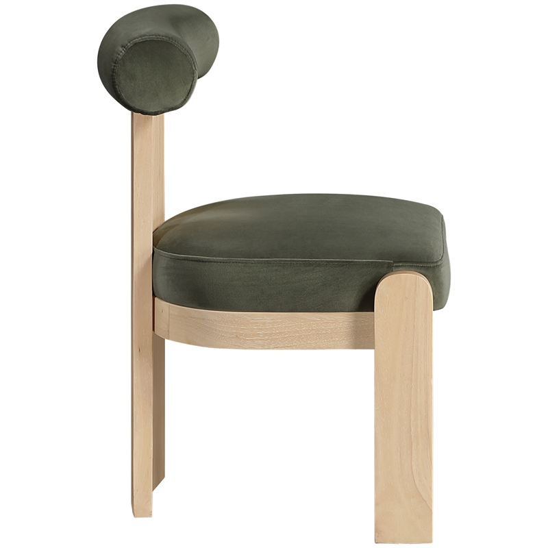 Meridian Furniture Arienzo Green Velvet Upholstered Dining Chair (Set of 2)