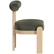 Meridian Furniture Arienzo Green Velvet Upholstered Dining Chair (Set of 2)