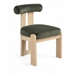 Meridian Furniture Arienzo Green Velvet Upholstered Dining Chair (Set of 2)