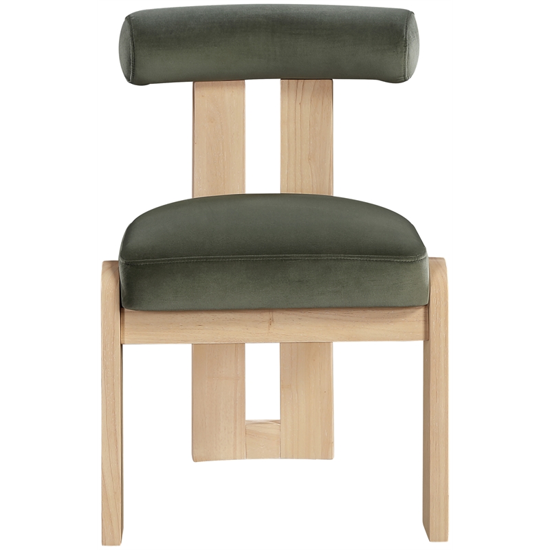 Meridian Furniture Arienzo Green Velvet Upholstered Dining Chair (Set of 2)