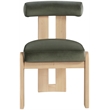 Meridian Furniture Arienzo Green Velvet Upholstered Dining Chair (Set of 2)