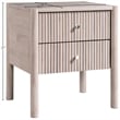 Meridian Furniture Kivo Natural Solid Wood Nightstand