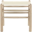 Meridian Furniture Santos Cream Vegan Leather Upholstered Bench