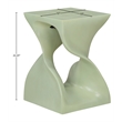 Meridian Furniture Jula Green Indoor/Outdoor Concrete End Table