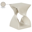 Meridian Furniture Jula Taupe Indoor/Outdoor Concrete End Table
