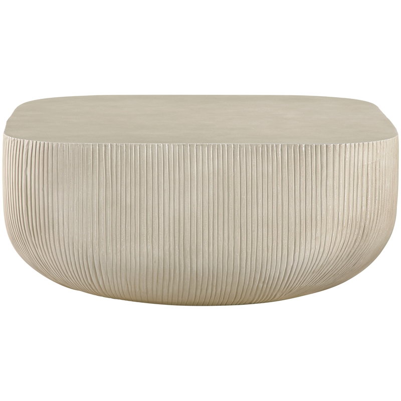 Meridian Furniture Sonara Beige Indoor/Outdoor Concrete Coffee Table