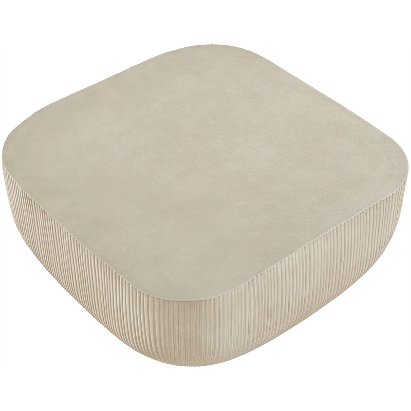 Meridian Furniture Sonara Beige Indoor/Outdoor Concrete Coffee Table