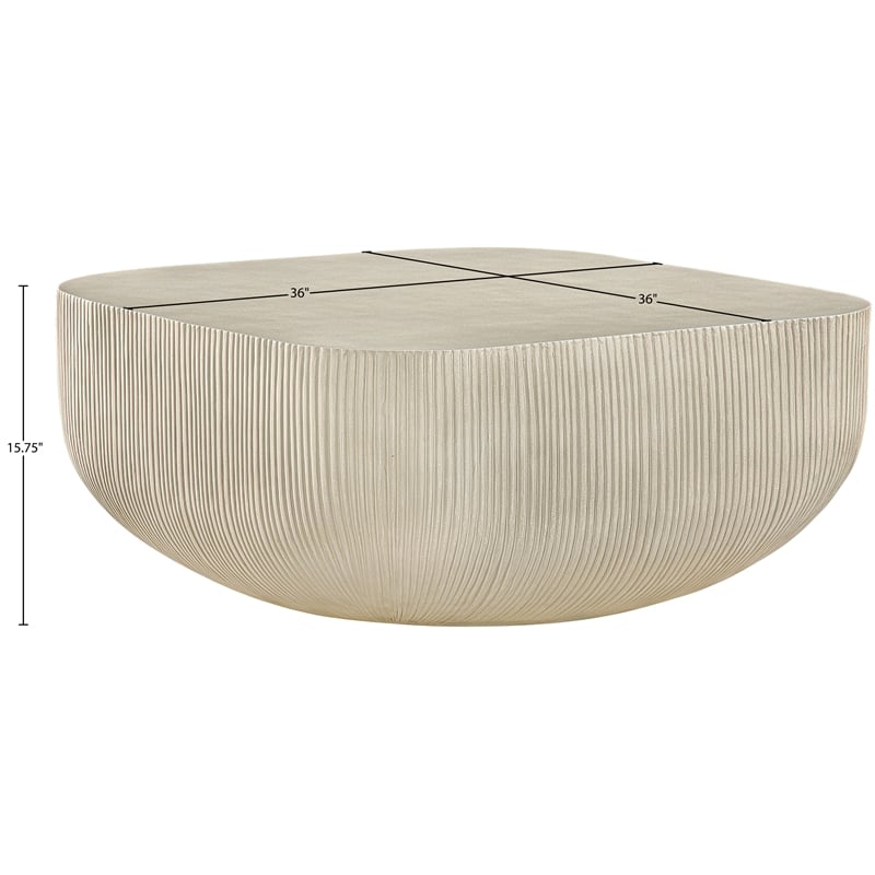 Meridian Furniture Sonara Beige Indoor/Outdoor Concrete Coffee Table
