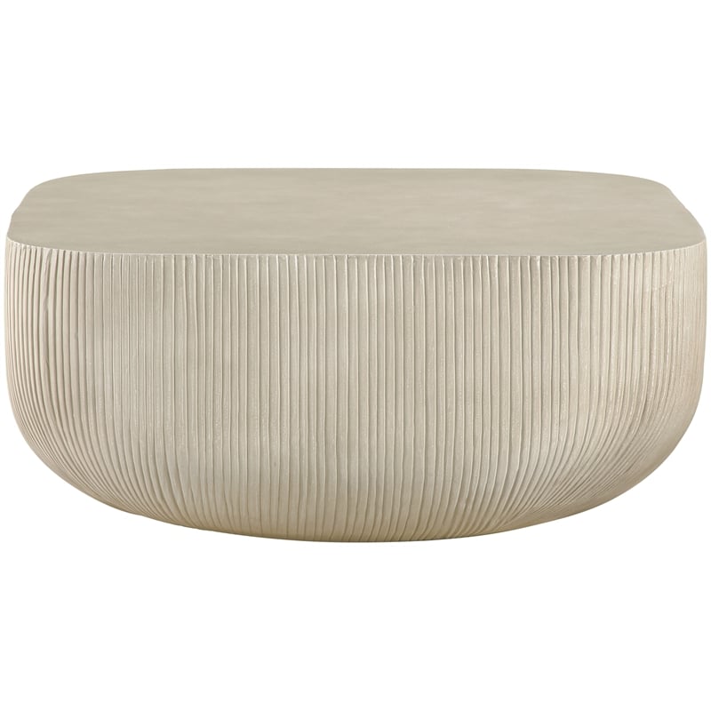 Meridian Furniture Sonara Beige Indoor/Outdoor Concrete Coffee Table