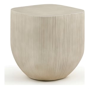 Meridian Furniture Sonara Beige Indoor/Outdoor Concrete End Table