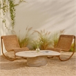 Meridian Furniture Branna Beige Indoor/Outdoor Concrete Coffee Table