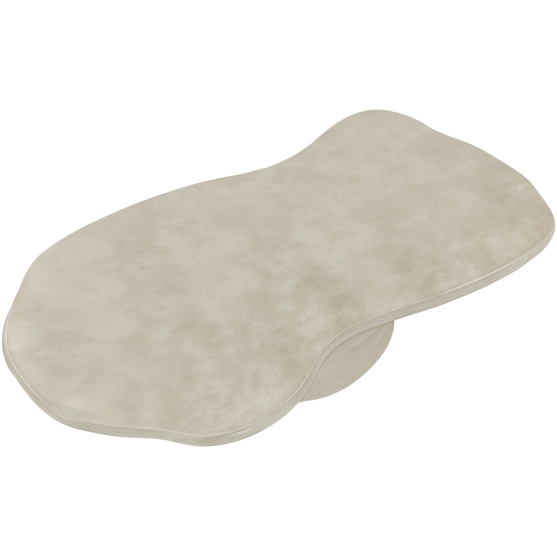Meridian Furniture Branna Beige Indoor/Outdoor Concrete Coffee Table