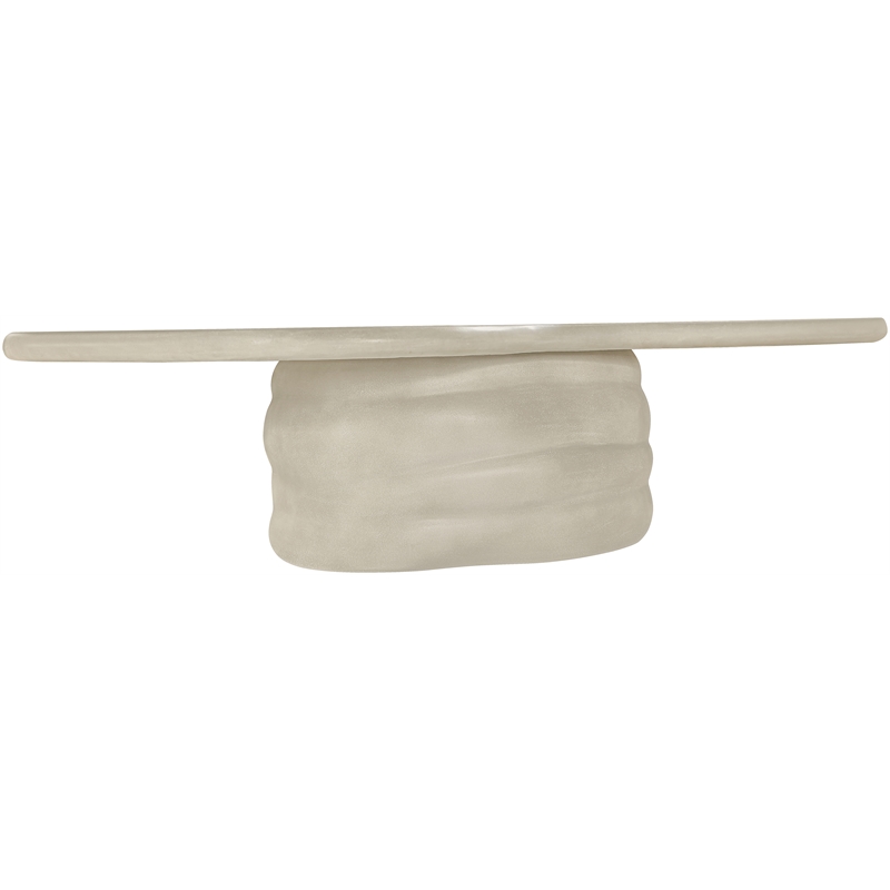 Meridian Furniture Branna Beige Indoor/Outdoor Concrete Coffee Table