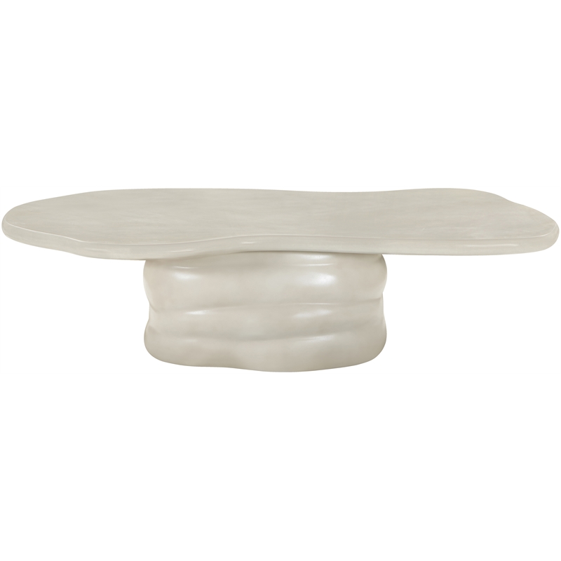 Meridian Furniture Branna Taupe Indoor/Outdoor Concrete Coffee Table