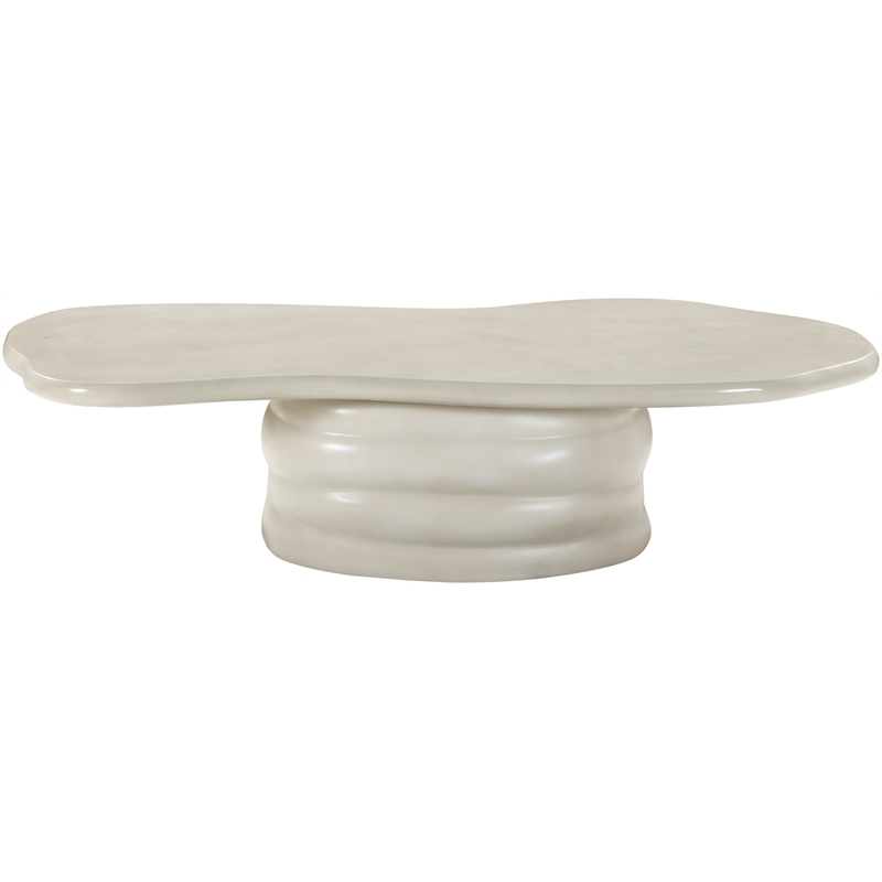 Meridian Furniture Branna Taupe Indoor/Outdoor Concrete Coffee Table