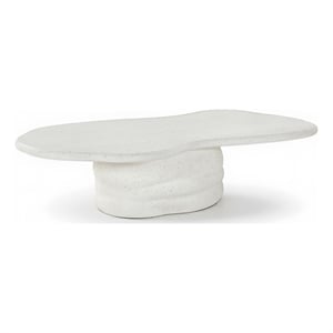 Meridian Furniture Branna Ivory Terrazzo Indoor/Outdoor Concrete Coffee Table