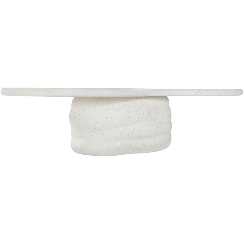 Meridian Furniture Branna Ivory Terrazzo Indoor/Outdoor Concrete Coffee Table