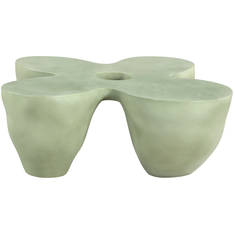 Meridian Furniture Fiore Green Indoor/Outdoor Concrete Coffee Table