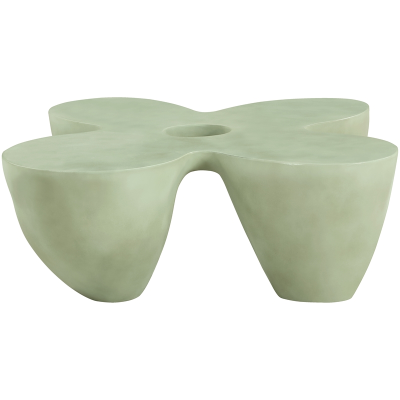 Meridian Furniture Fiore Green Indoor/Outdoor Concrete Coffee Table