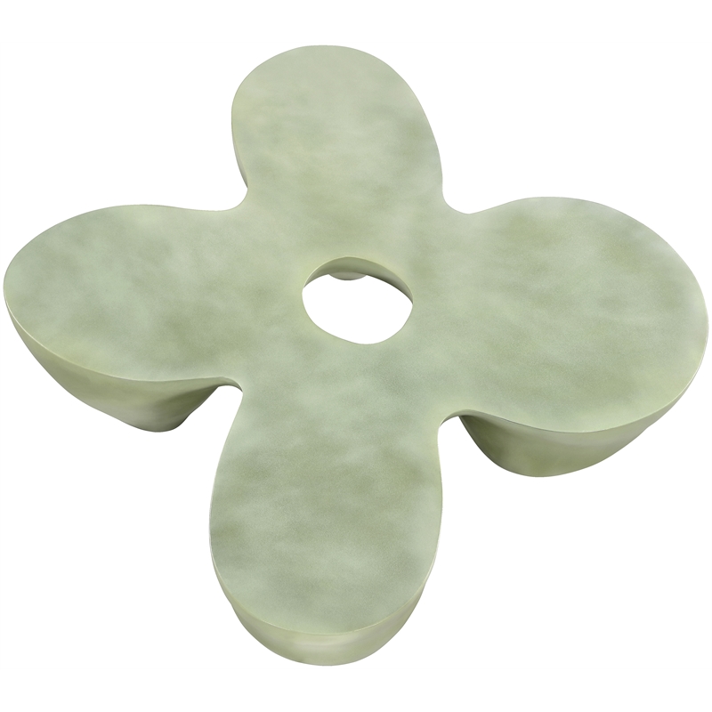 Meridian Furniture Fiore Green Indoor/Outdoor Concrete Coffee Table