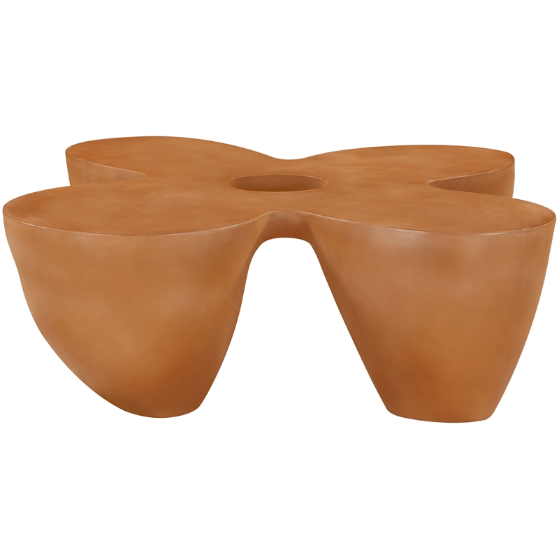 Meridian Furniture Fiore Terracotta Indoor/Outdoor Concrete Coffee Table