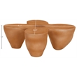 Meridian Furniture Fiore Terracotta Indoor/Outdoor Concrete Coffee Table