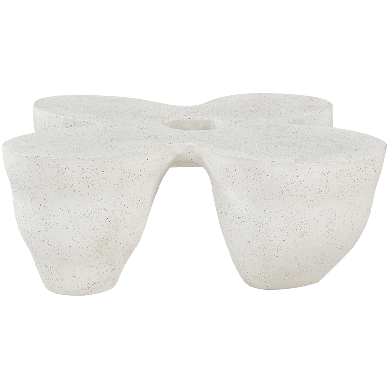 Meridian Furniture Fiore Terrazzo Indoor/Outdoor Concrete Coffee Table