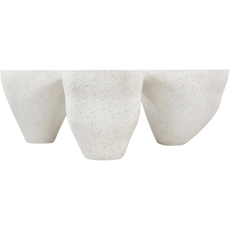 Meridian Furniture Fiore Terrazzo Indoor/Outdoor Concrete Coffee Table