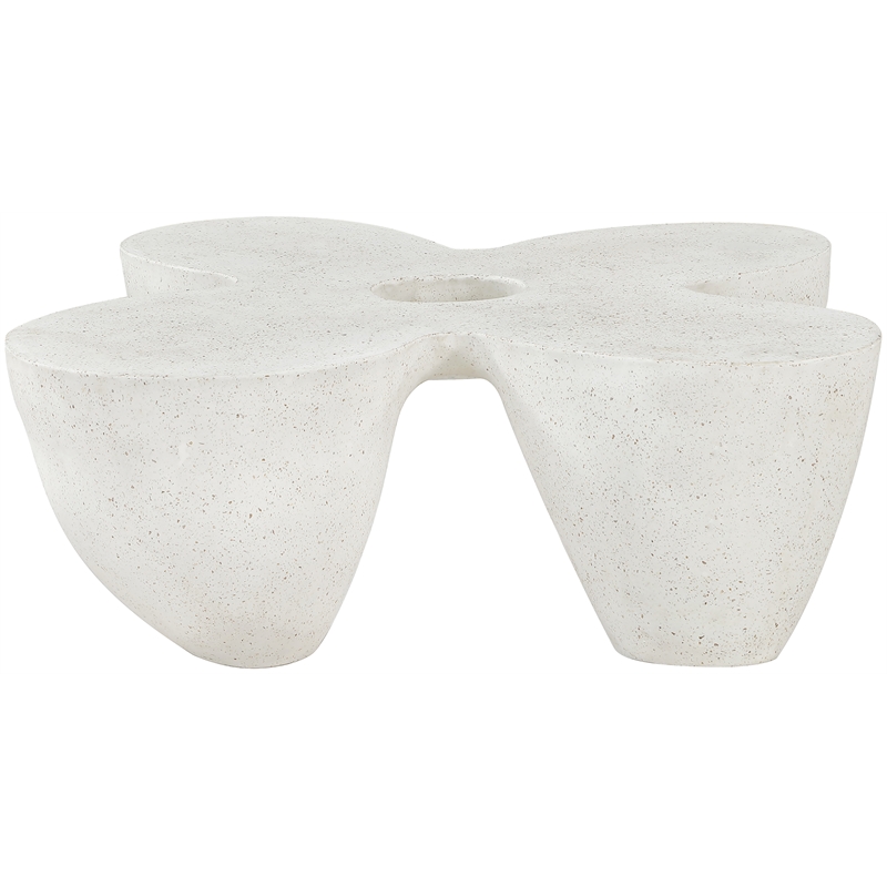 Meridian Furniture Fiore Terrazzo Indoor/Outdoor Concrete Coffee Table