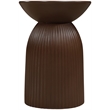Meridian Furniture Opani Brown Indoor/Outdoor Concrete End Table