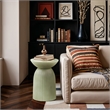 Meridian Furniture Opani Green Indoor/Outdoor Concrete End Table