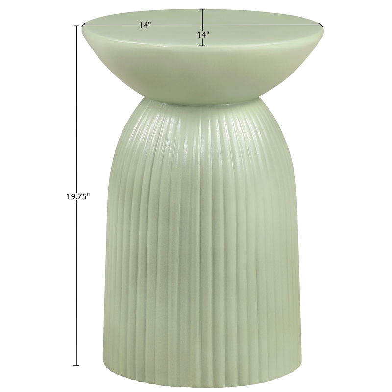 Meridian Furniture Opani Green Indoor/Outdoor Concrete End Table