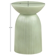 Meridian Furniture Opani Green Indoor/Outdoor Concrete End Table