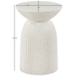 Meridian Furniture Opani Terrazzo Indoor/Outdoor Concrete End Table