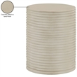 Meridian Furniture Nobi Beige Indoor/Outdoor Concrete End Table