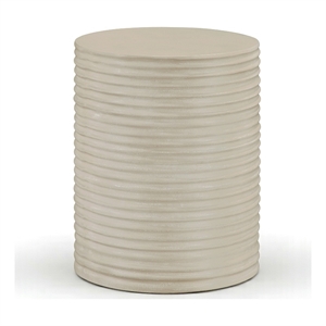 Meridian Furniture Nobi Beige Indoor/Outdoor Concrete End Table