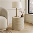 Meridian Furniture Nobi Beige Indoor/Outdoor Concrete End Table