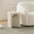 Meridian Furniture Avenda Beige Indoor/Outdoor Concrete End Table