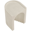 Meridian Furniture Avenda Beige Indoor/Outdoor Concrete End Table
