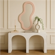 Meridian Furniture Oblique Pink Iron Frame Mirror