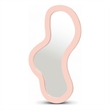 Meridian Furniture Oblique Pink Iron Frame Mirror