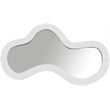 Meridian Furniture Oblique White Iron Frame Mirror