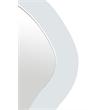 Meridian Furniture Oblique White Iron Frame Mirror