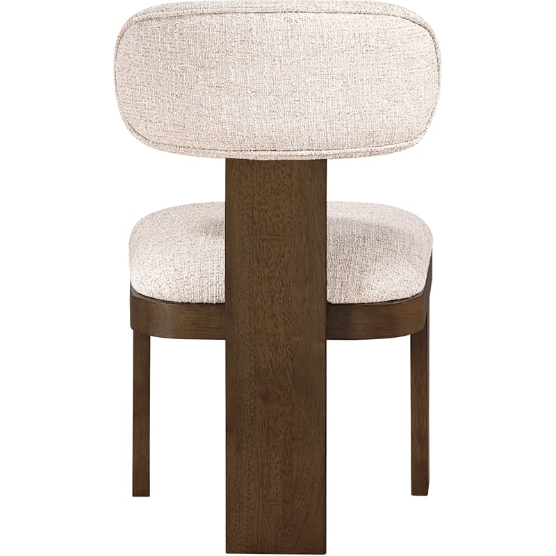 Meridian Furniture Timbra Brown Linen Textured Fabric Dining Chair (Set of 2)