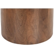 Meridian Furniture Liona Beige Marble And Mango Wood End Table