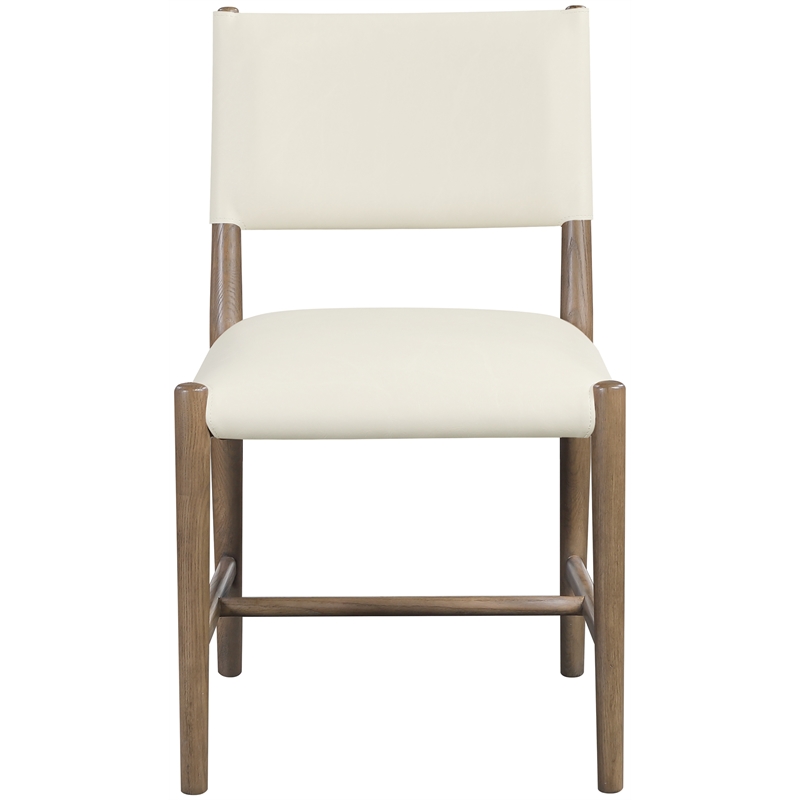 Meridian Furniture Andie Cream Vegan Leather Dining Chair (Set of 2)