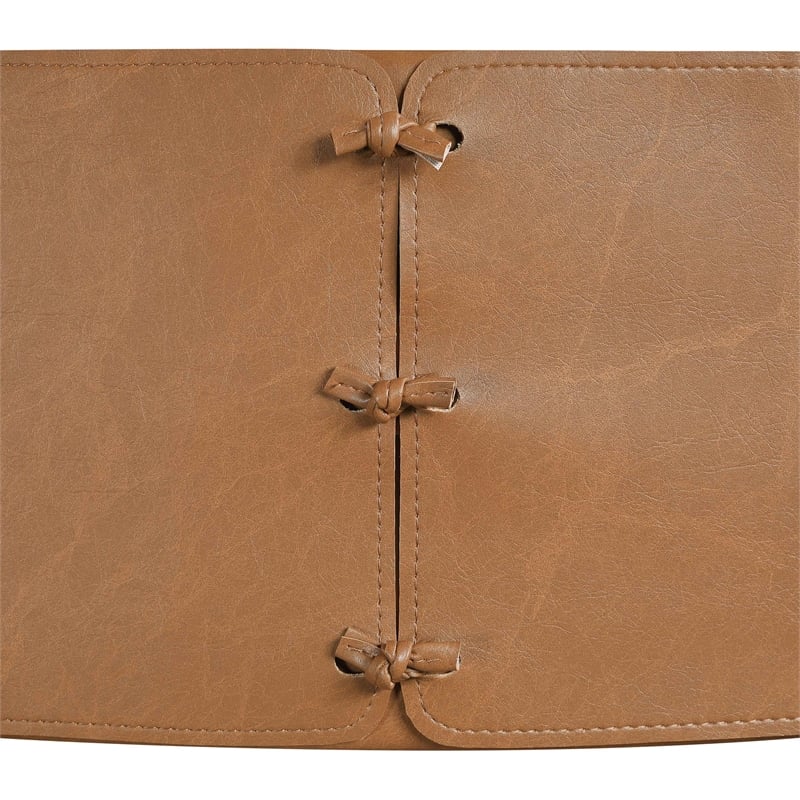 Meridian Furniture Andie Cognac Vegan Leather Counter Stool