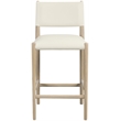 Meridian Furniture Andie Cream Vegan Leather Counter Stool